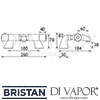 Bristan Artisan Thermostatic Bath Filler Dimensions